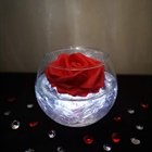 Affordable Centrepiece Idea with LED Light and Cling Film/Wrap