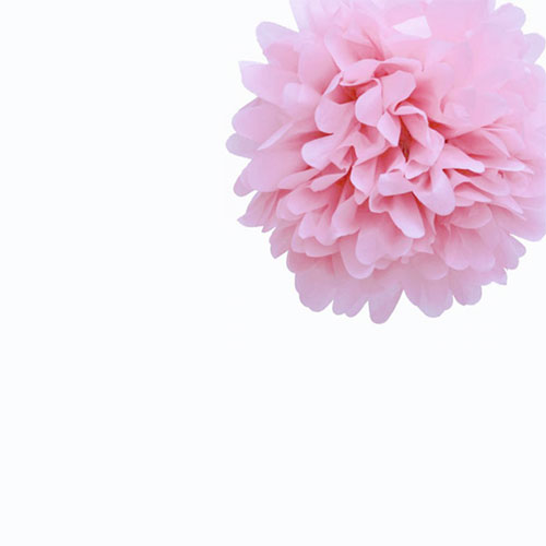 Baby Pink Tissue Pom Pom - Small Baby-Pink-Tissue-Pom-Pom---Small