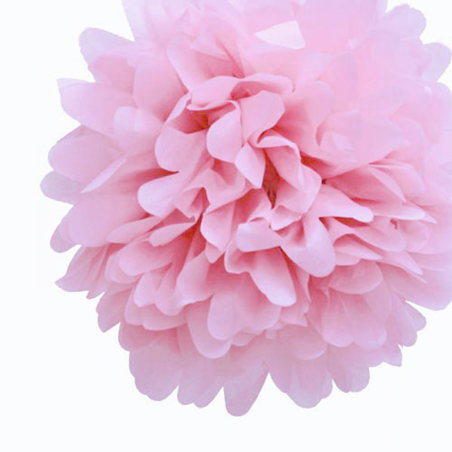 Baby Pink Tissue Pom Pom - Large Baby-Pink-Tissue-Pom-Pom---Large