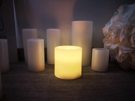 Wax Candle with LED Light 7.5cm LB840
