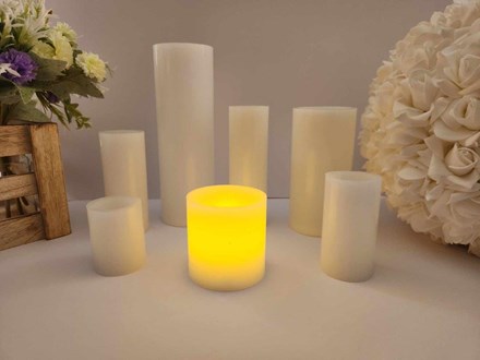 Wax Candle with LED Light 7.5cm LB840