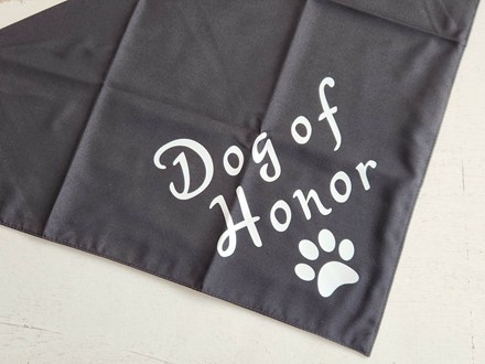 "Dog Of Honor" Bandana Black DOHB1
