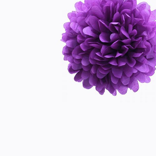 Purple Tissue Pom Pom - Small Purple-Tissue-Pom-Pom---Small