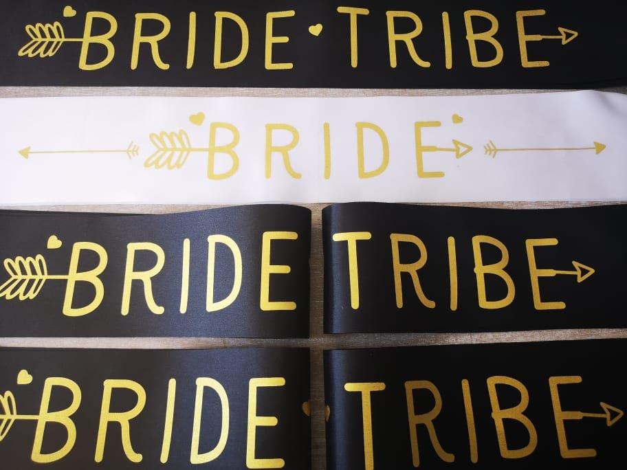 Bride and Team Bride Sashes 6psashes