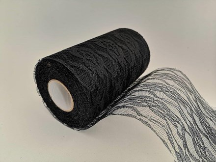 Black Lace Roll 15cm x 23mtrs BLR23