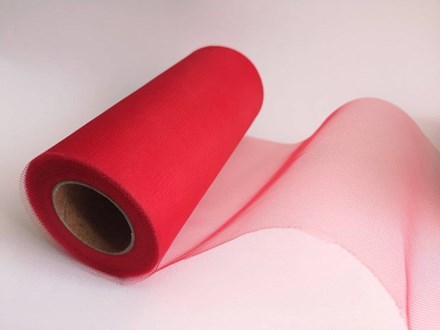 Red Tulle Roll 15cm x 23m RTR23