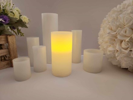 Wax Candle with LED Light 15cm LWC10