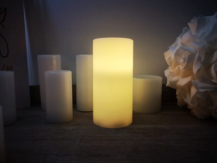 Wax Candle with LED Light 15cm LWC10