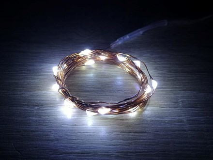2m Seed Lights Cool White Copper Wire CWC02
