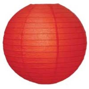 Red Paper Lantern - 30cm Red-Chinese-Lantern-30cm