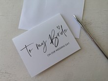 To My Bride Card TMB01