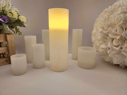 Wax Candle with LED Light 22.5cm WLC22