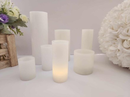 Wax Candle With LED Light 12cm WCW12