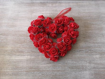 Medium Red Rose Heart Wreath Medium-Red-Rose-Heart-Wreath