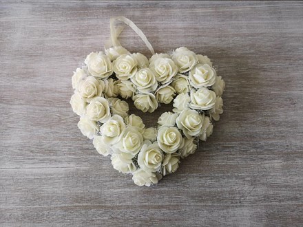 Medium White Rose Heart Wreath Medium-White-Rose-Heart-Wreath