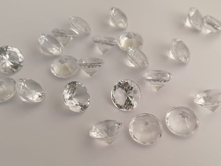 Diamond Table Scatters Clear 20mm x 50pcs clearscatters20