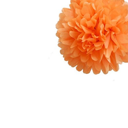 Orange Tissue Pom Pom - Small Orange-Tissue-Pom-Pom---Small