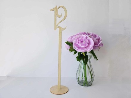 Tall Wooden Table Numbers 1-25 Tallwooden1-25