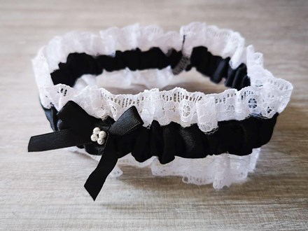 Black Satin and lace Garter Black-Satin-and-lace-Garter