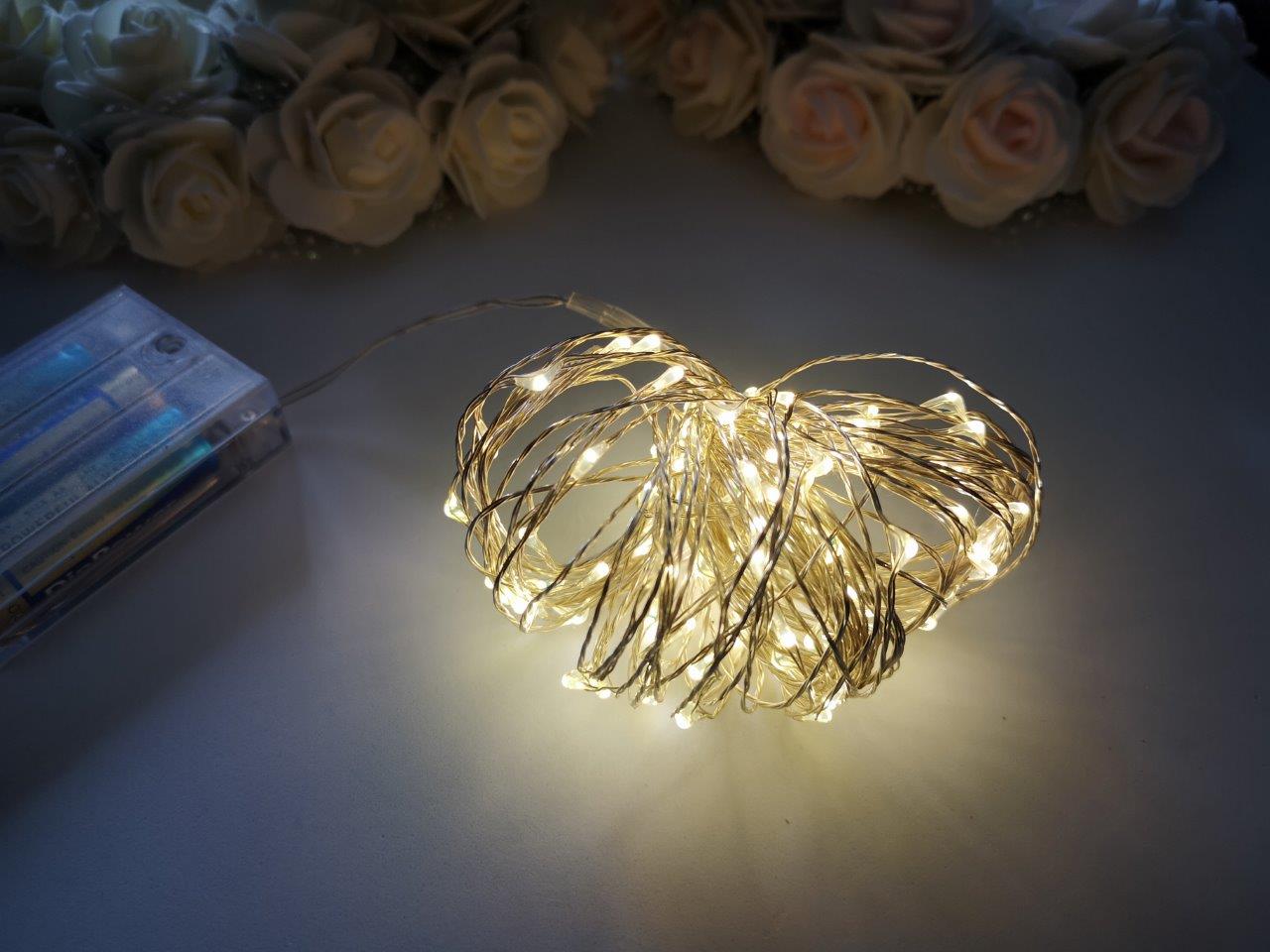 10m Seed Lights Warm White Silver Wire 10m-Seed-Lights-Warm-White-Silver-Wire